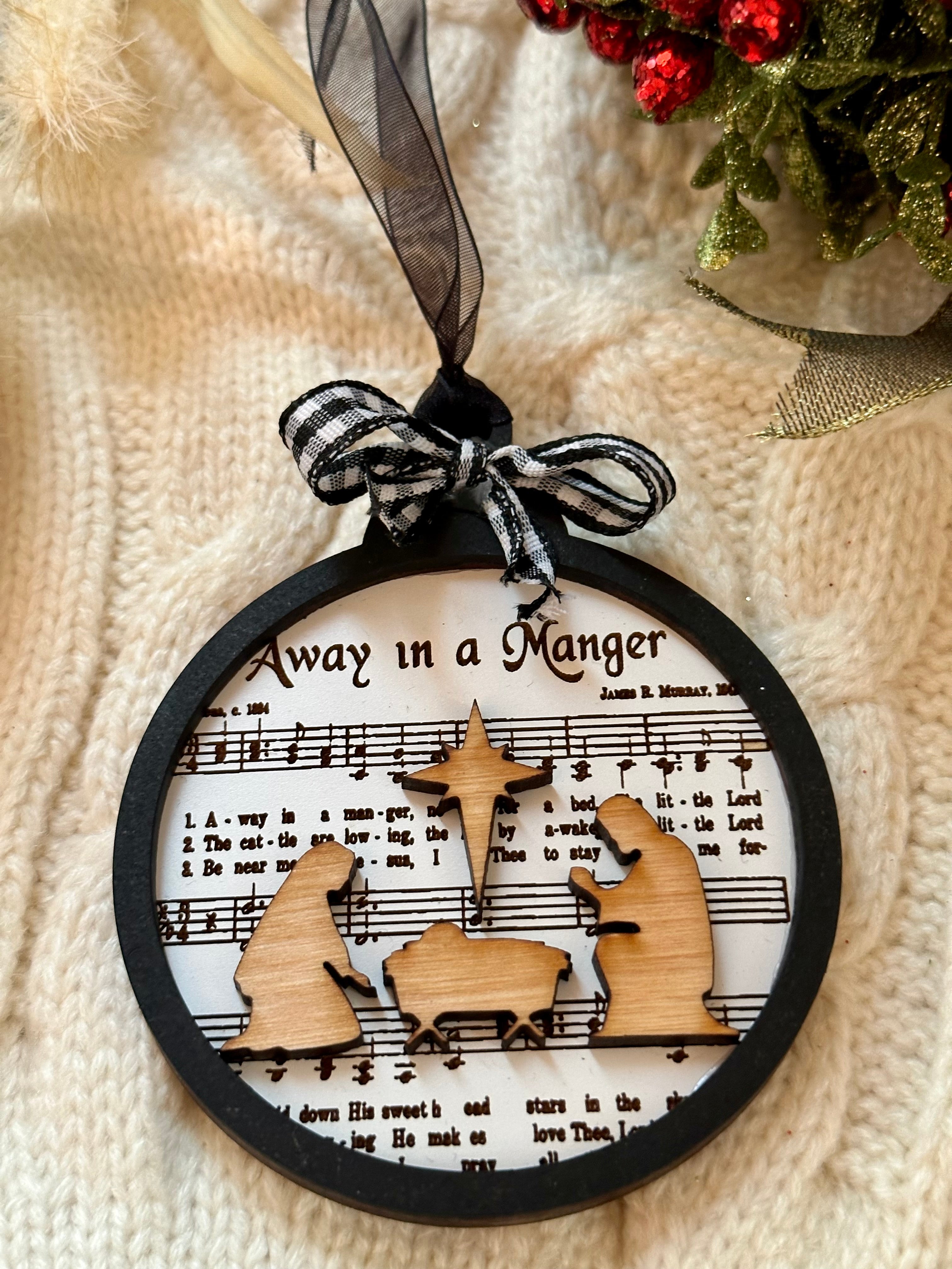 Away In A Manger Ornament