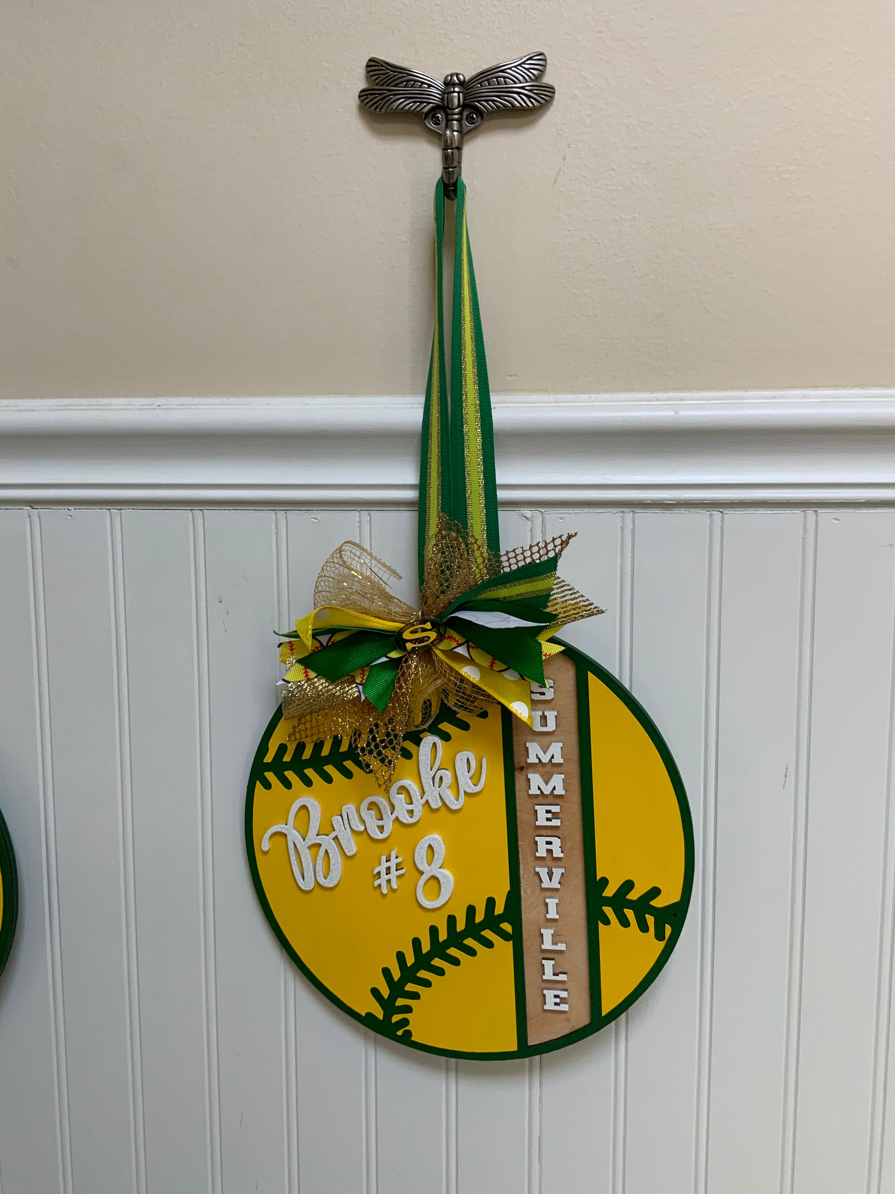 Softball Door Hanger