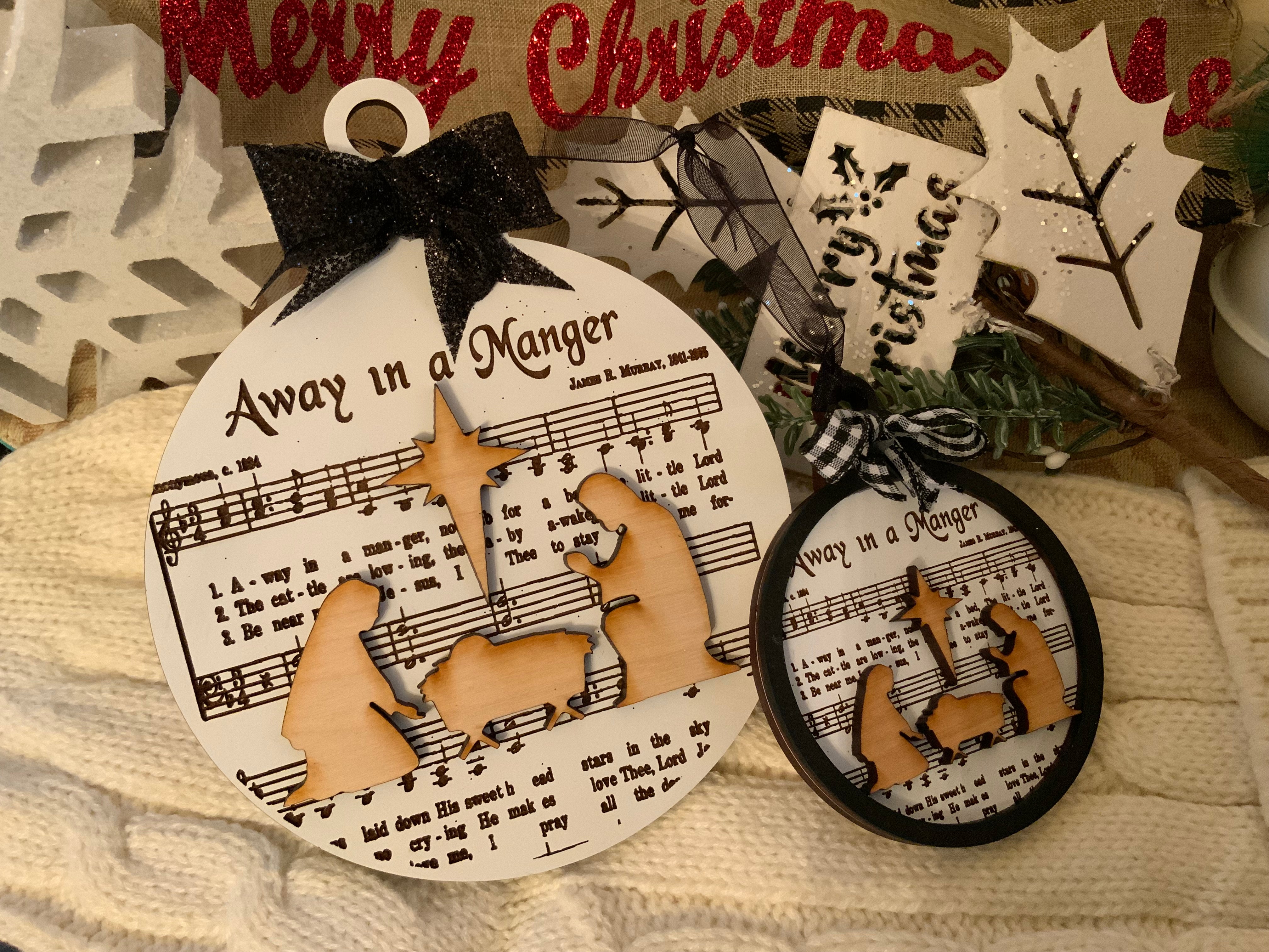 Away In A Manger Ornament