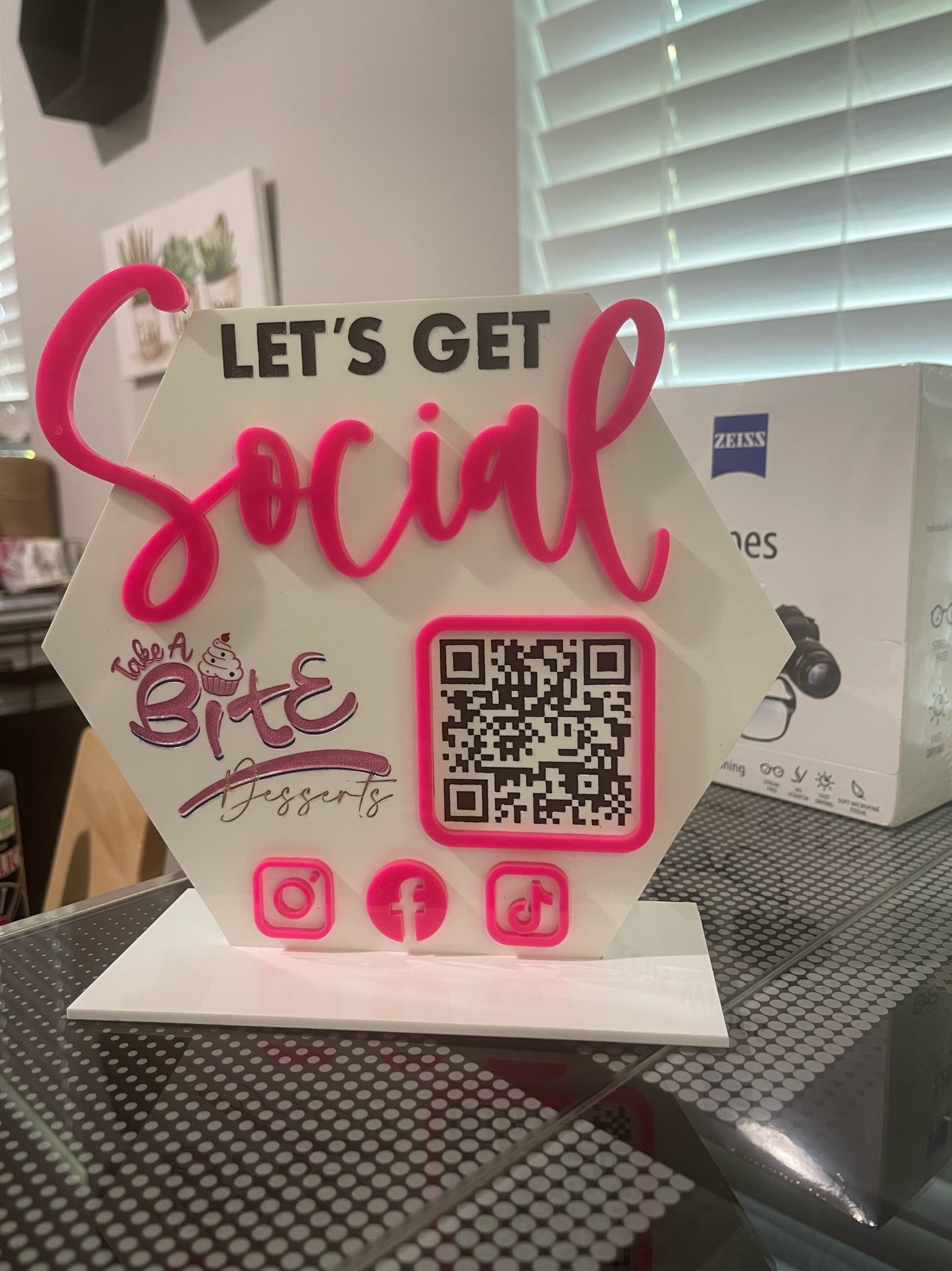Acrylic Social Sign