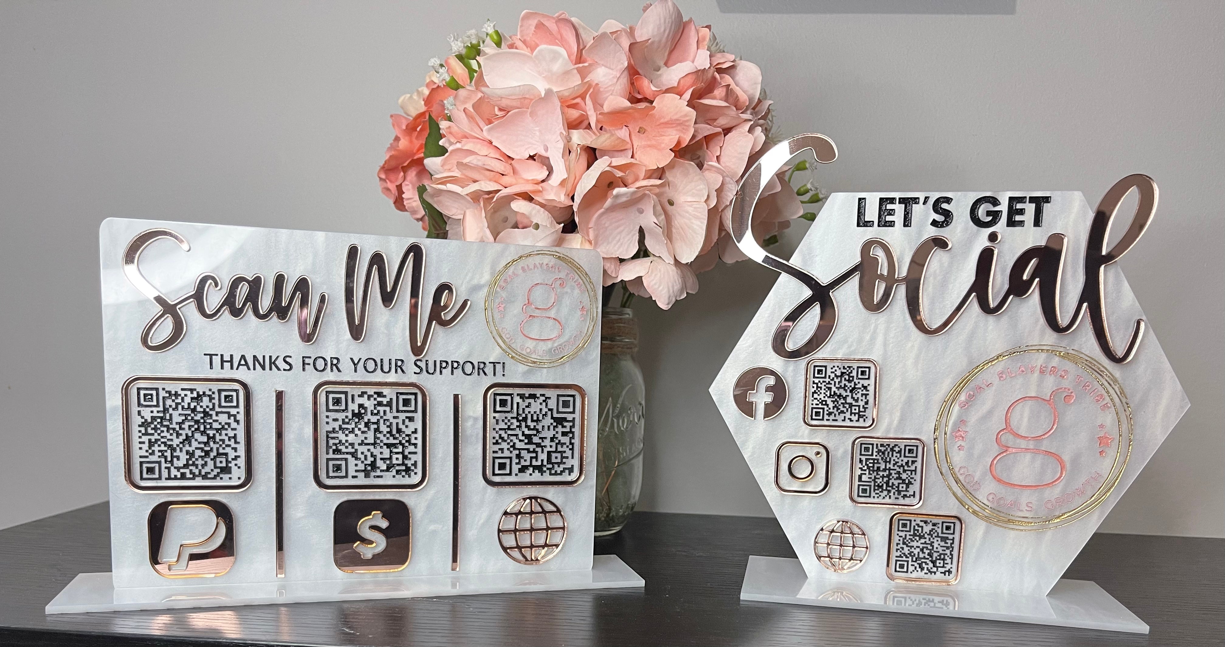 Acrylic Social Sign