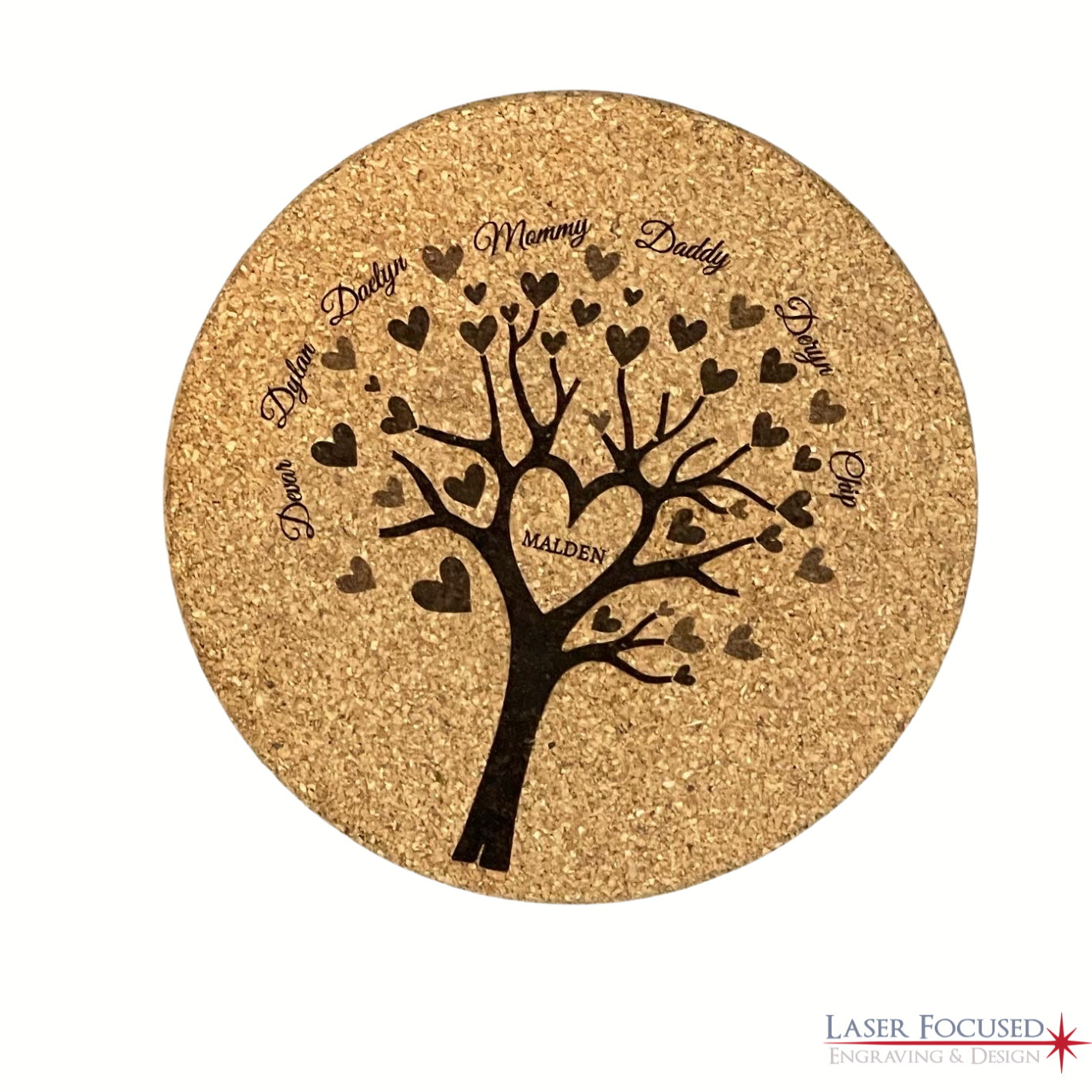 Engraved Cork Trivets